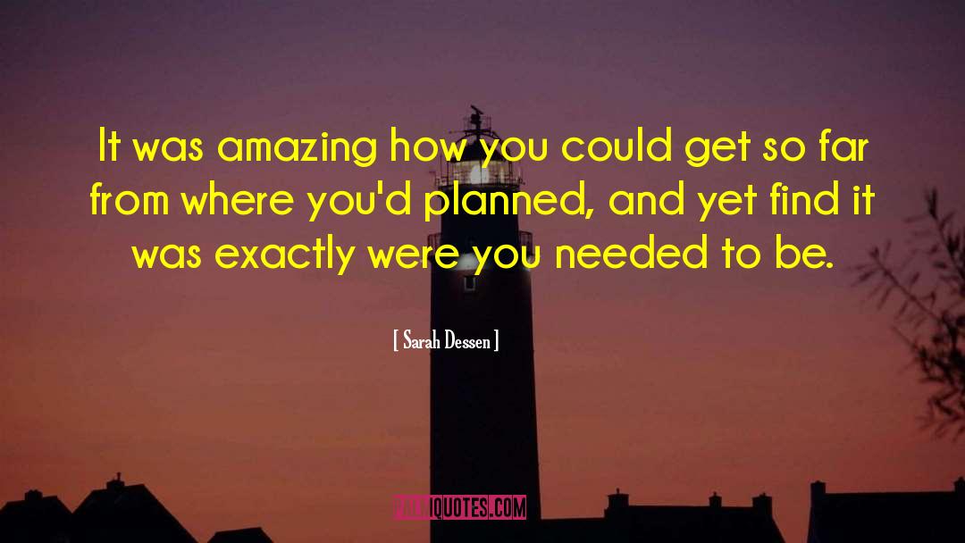 Future Plans quotes by Sarah Dessen