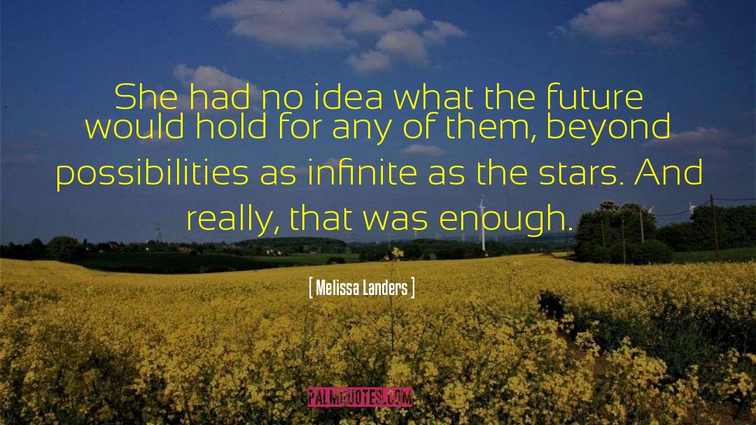 Future Possibilities English Grammar quotes by Melissa Landers