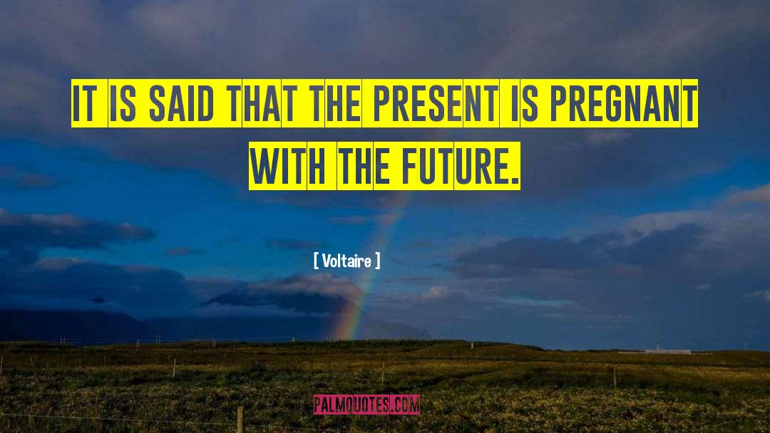 Future Present quotes by Voltaire