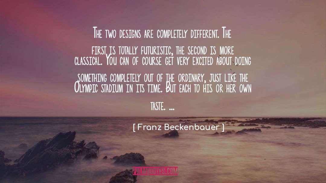 Futuristic quotes by Franz Beckenbauer