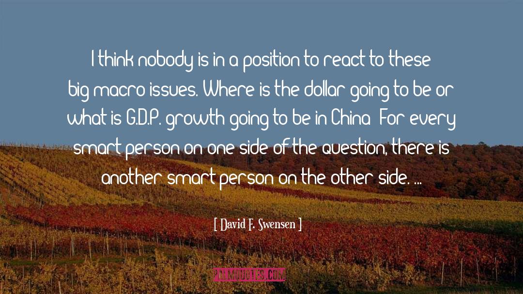 G D quotes by David F. Swensen