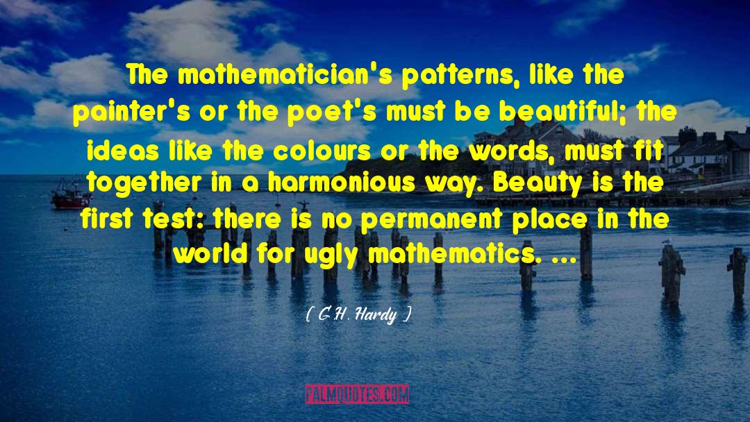 G H Hardy quotes by G.H. Hardy