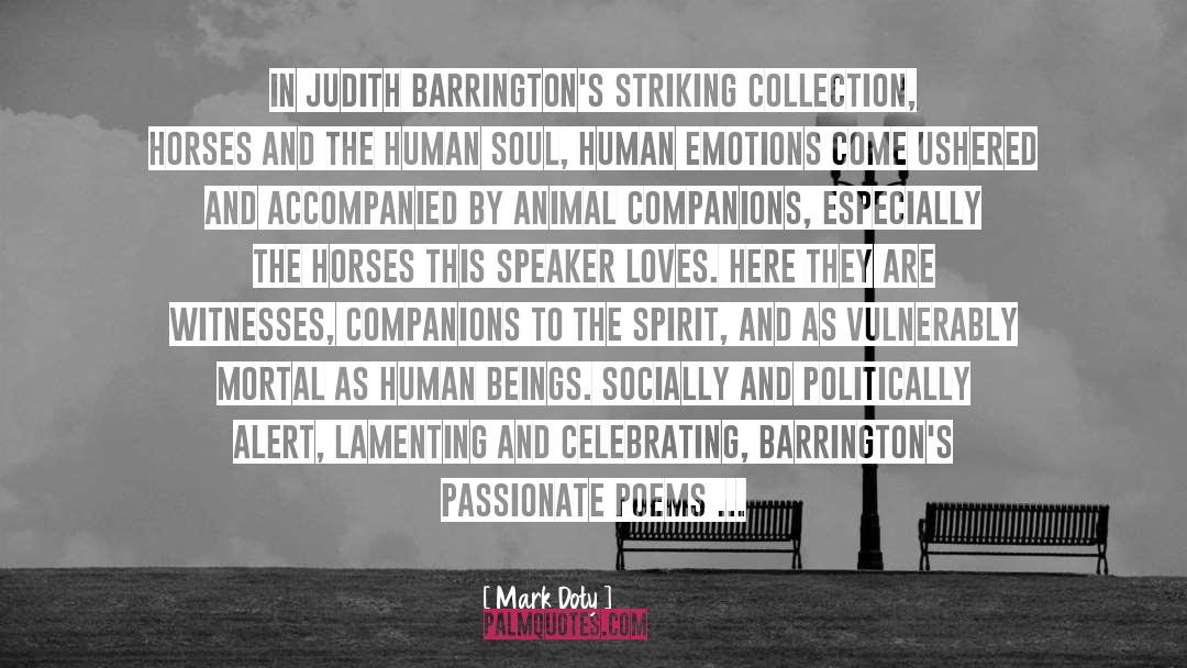 Gabarra Barrington quotes by Mark Doty