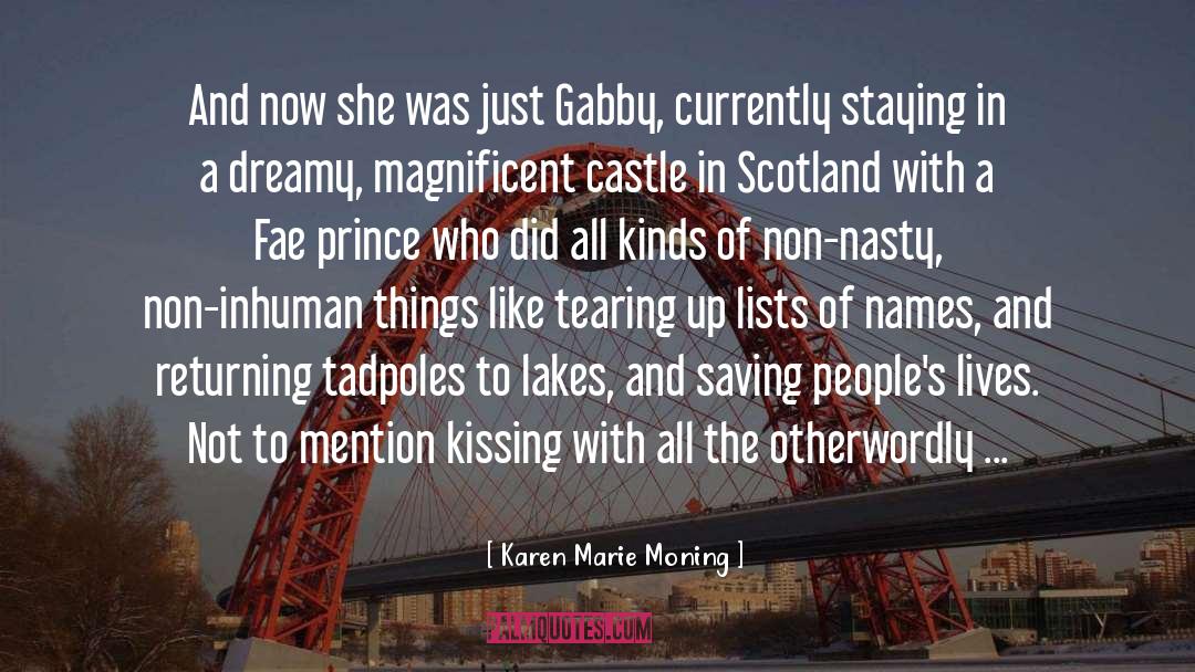 Gabby quotes by Karen Marie Moning