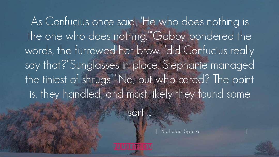 Gabby quotes by Nicholas Sparks
