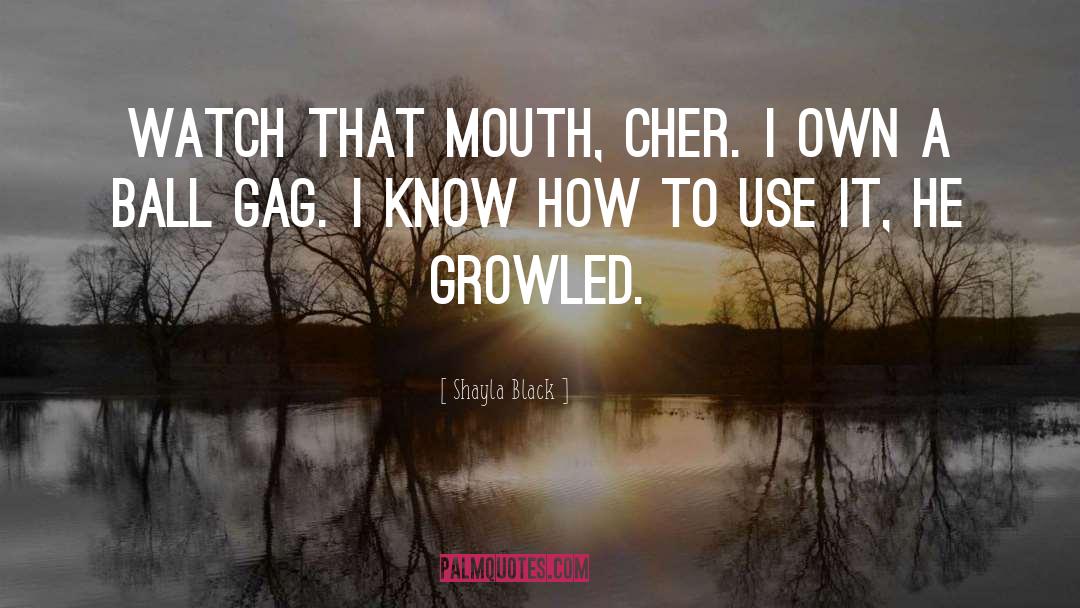 Gag quotes by Shayla Black