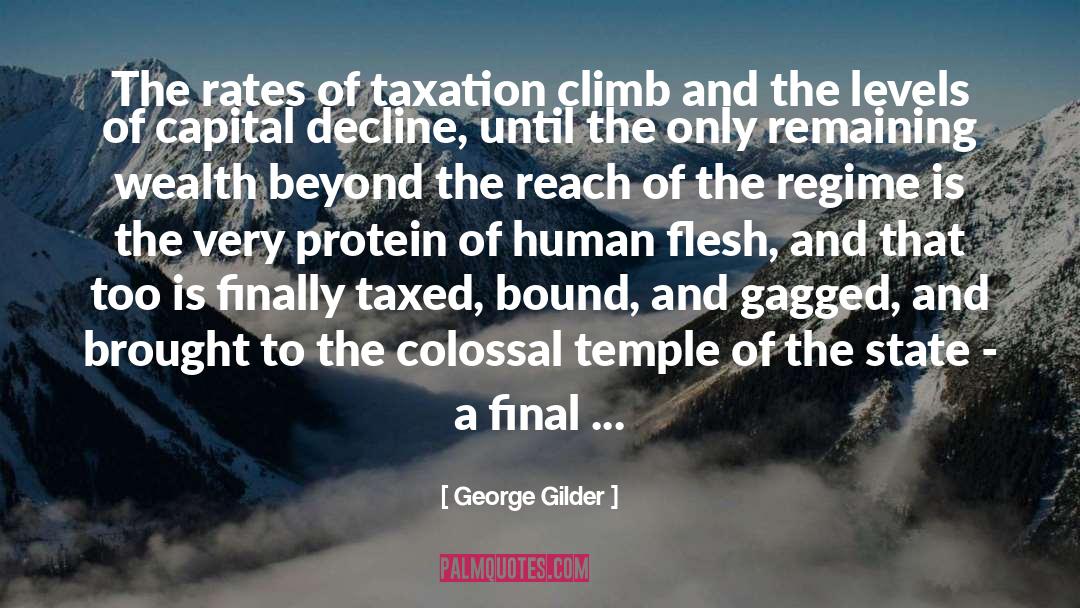 Gagged quotes by George Gilder