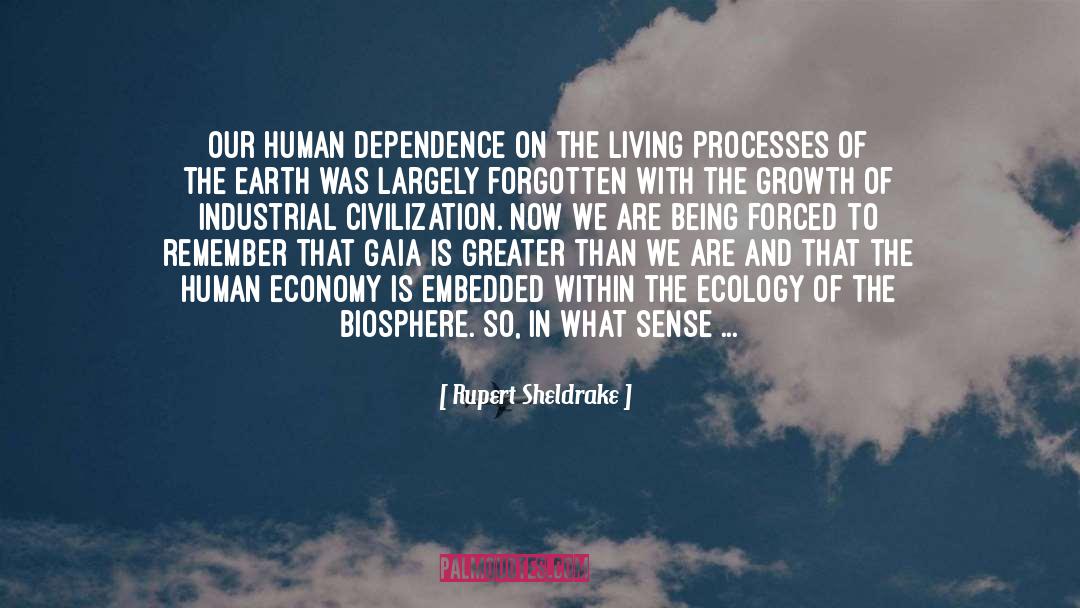 Gaia quotes by Rupert Sheldrake
