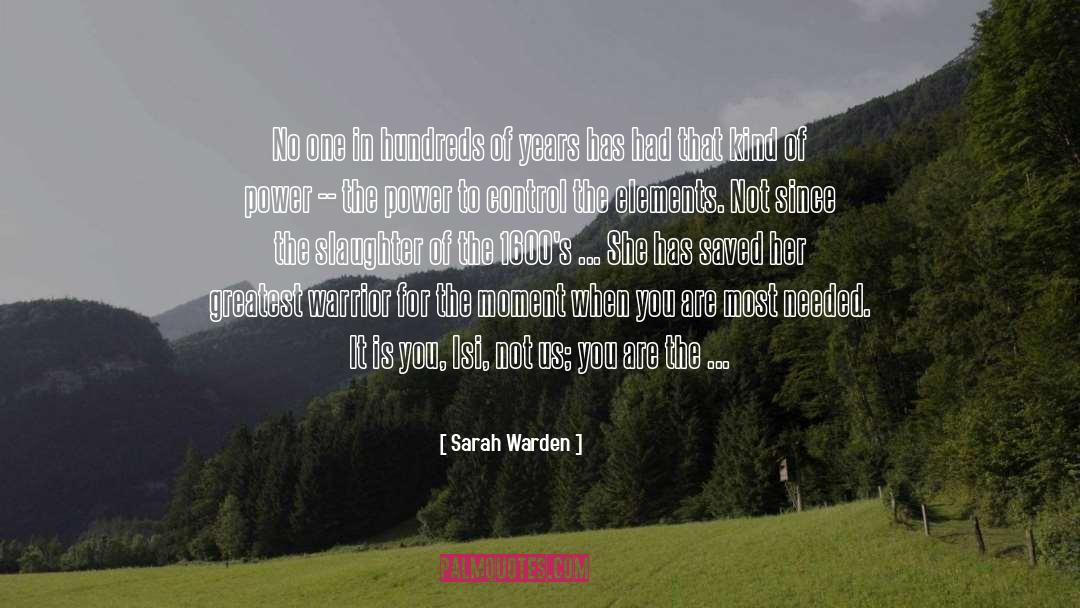 Gaia quotes by Sarah Warden