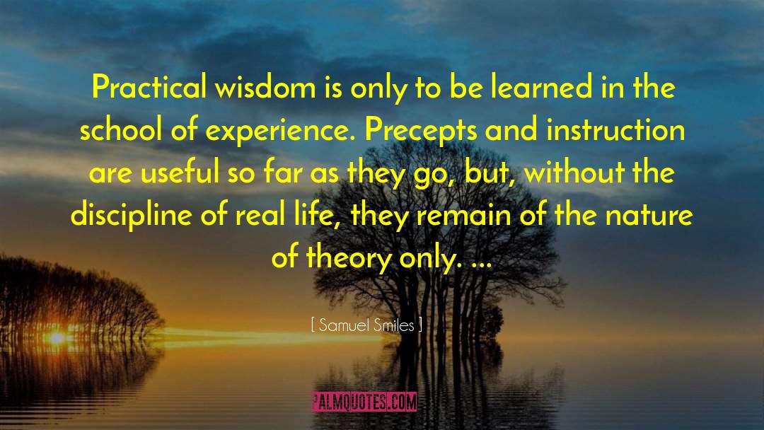 Gain Experience And Wisdom quotes by Samuel Smiles