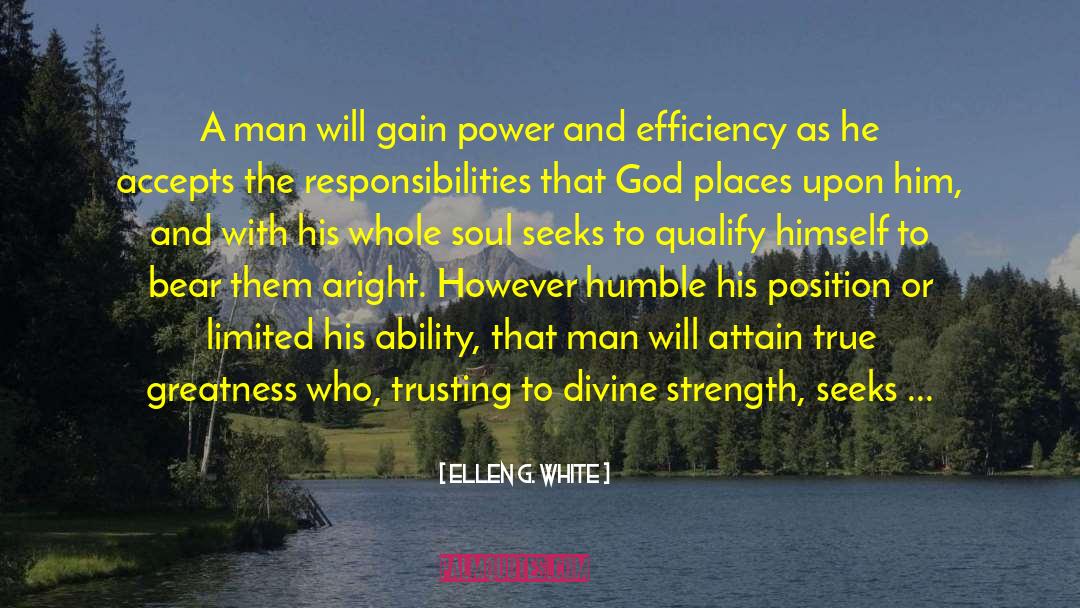 Gain Power quotes by Ellen G. White