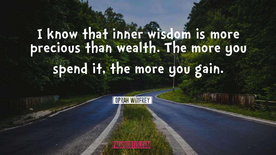 Gain Wisdom quotes by Oprah Winfrey