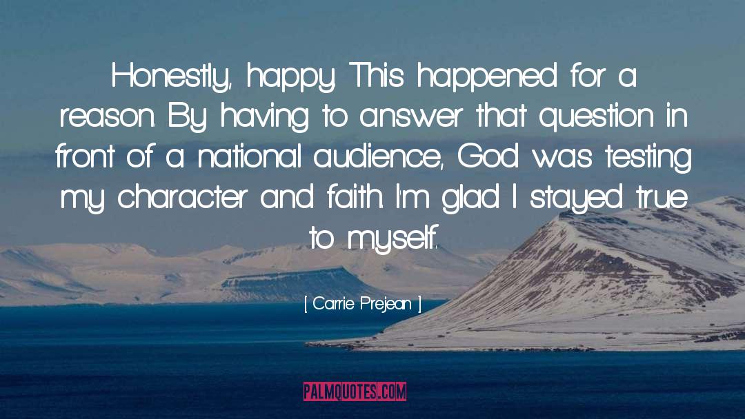 Gaining Audience quotes by Carrie Prejean