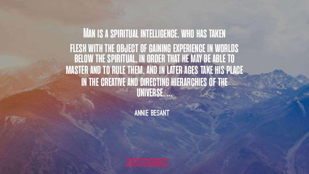 Gaining Experience quotes by Annie Besant