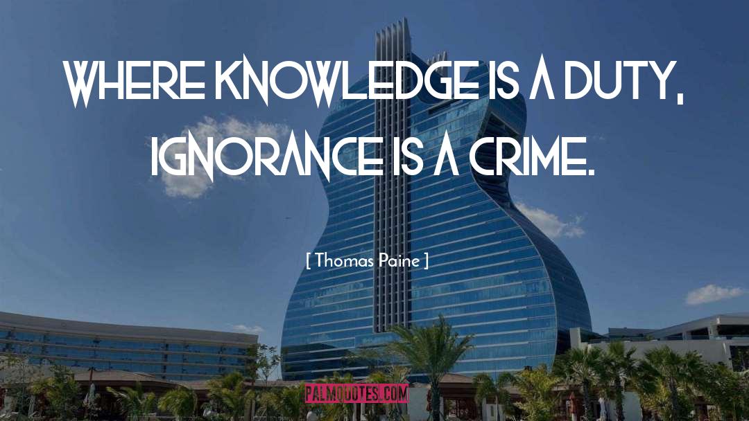Gaining Knowledge quotes by Thomas Paine