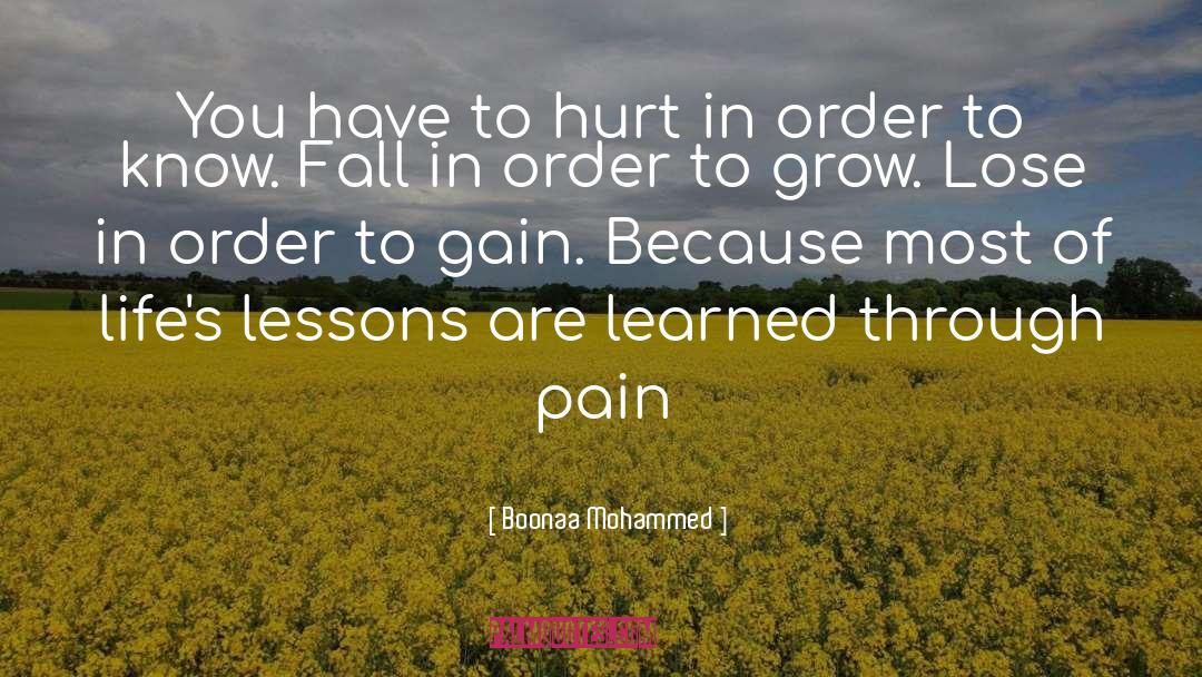 Gains quotes by Boonaa Mohammed