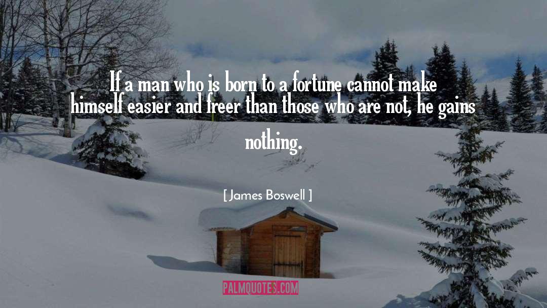 Gains quotes by James Boswell
