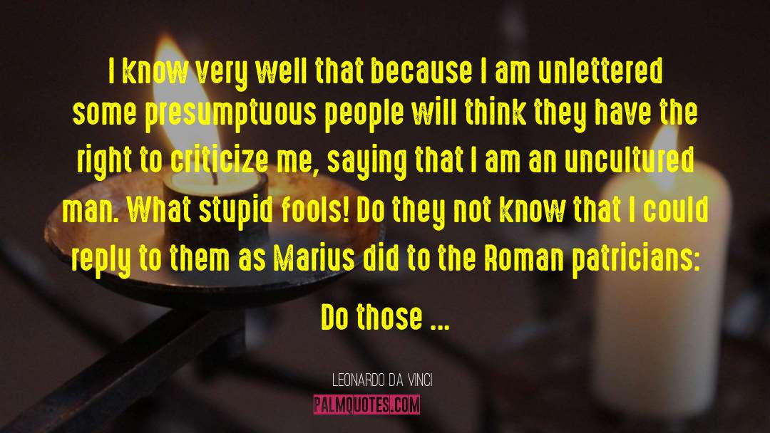 Gaius Marius quotes by Leonardo Da Vinci