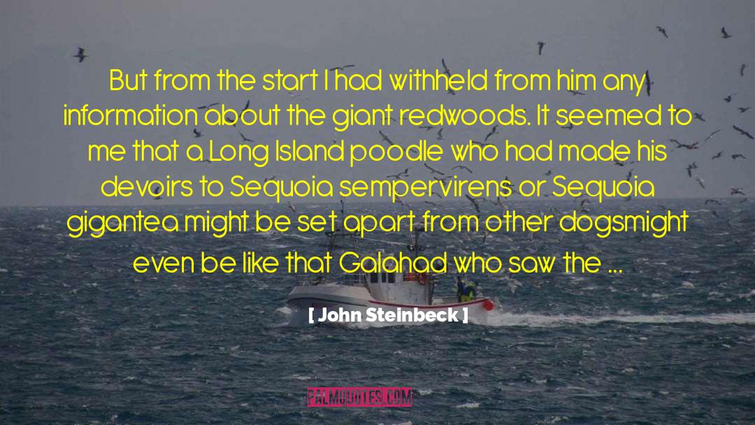 Galahad quotes by John Steinbeck