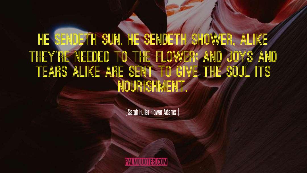 Galanda Flower quotes by Sarah Fuller Flower Adams