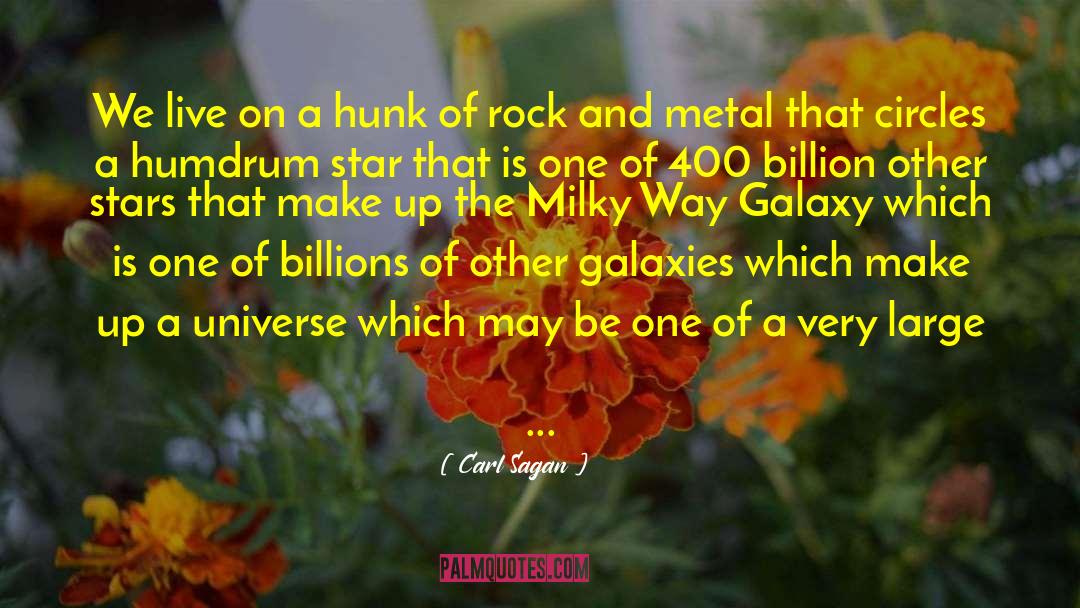 Galaxy quotes by Carl Sagan