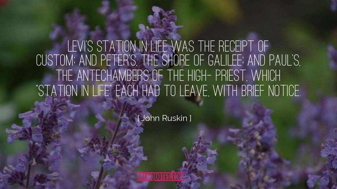 Galilee quotes by John Ruskin