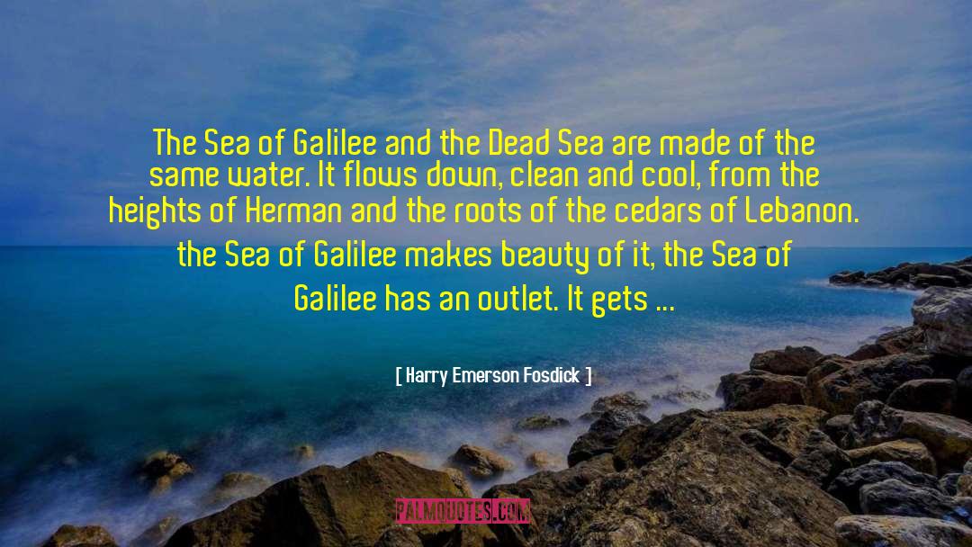 Galilee quotes by Harry Emerson Fosdick