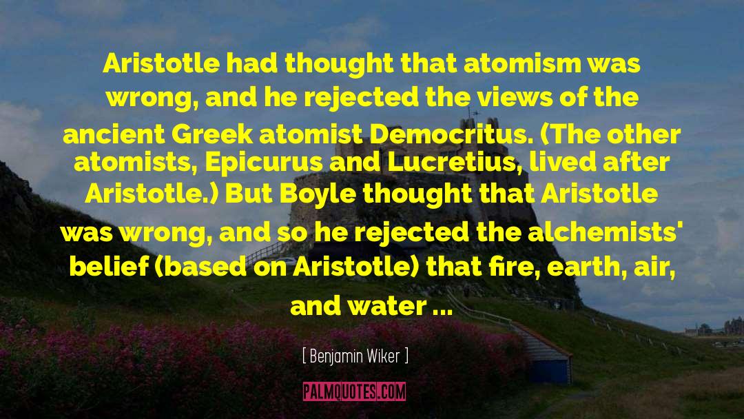 Galileo On Aristotle quotes by Benjamin Wiker