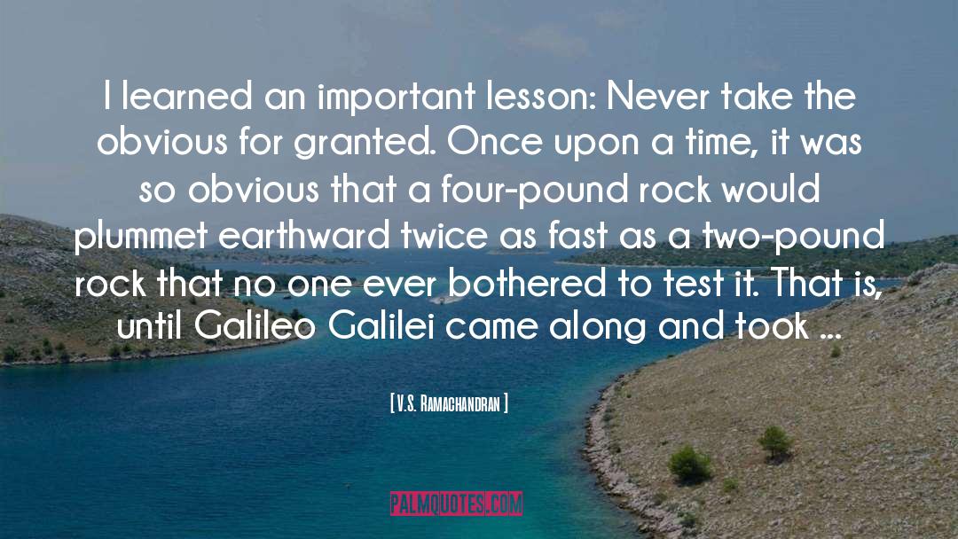 Galileo quotes by V.S. Ramachandran