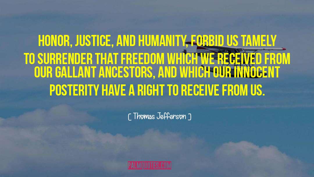 Gallant quotes by Thomas Jefferson