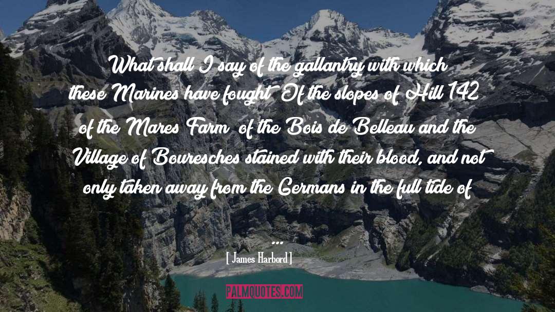 Gallantry quotes by James Harbord