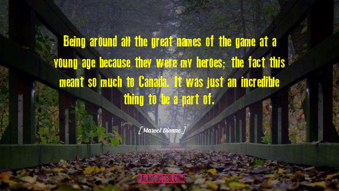Game Heroes quotes by Marcel Dionne