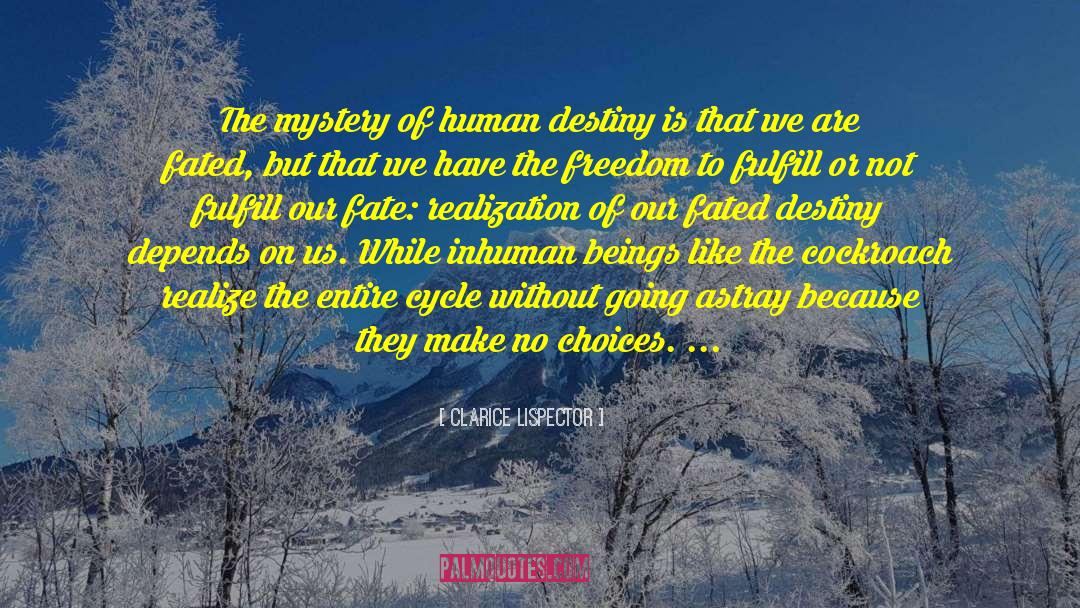 Game Of Destiny quotes by Clarice Lispector