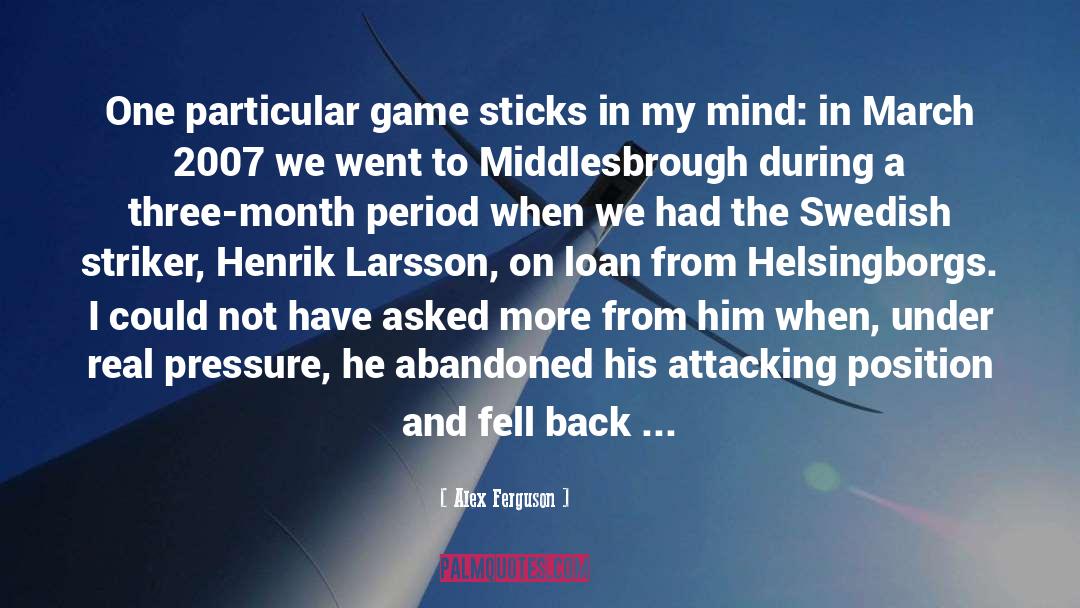 Games Room quotes by Alex Ferguson
