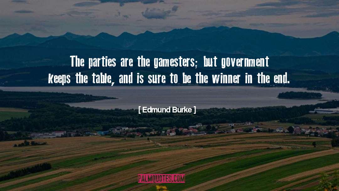 Gamesters Billiard quotes by Edmund Burke