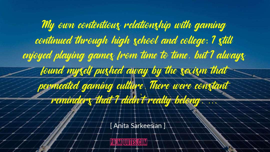 Gaming quotes by Anita Sarkeesian