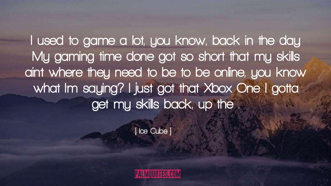 Gaming quotes by Ice Cube