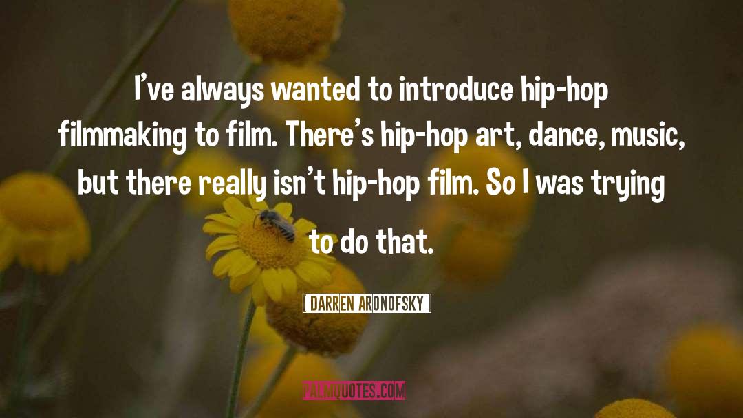 Gangsta Hip Hop quotes by Darren Aronofsky