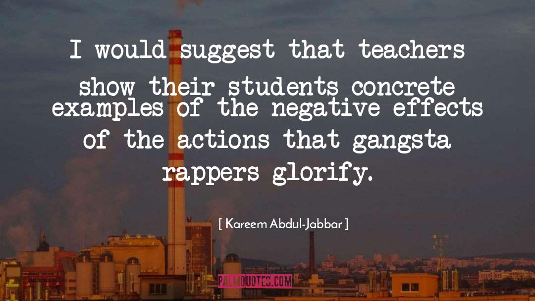 Gangsta quotes by Kareem Abdul-Jabbar