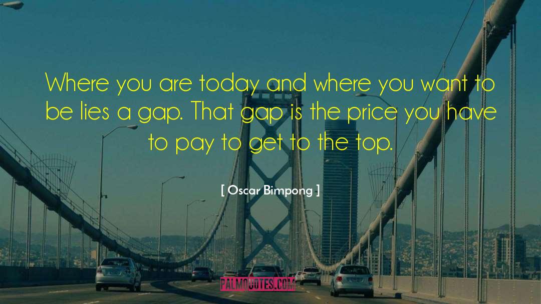 Gap Armour quotes by Oscar Bimpong