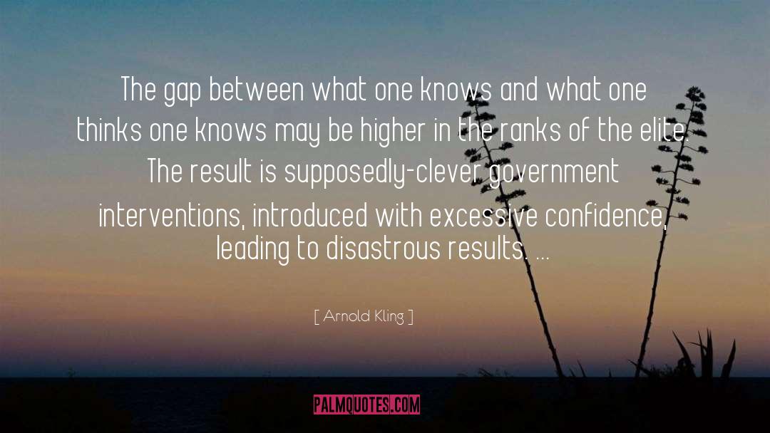 Gap quotes by Arnold Kling