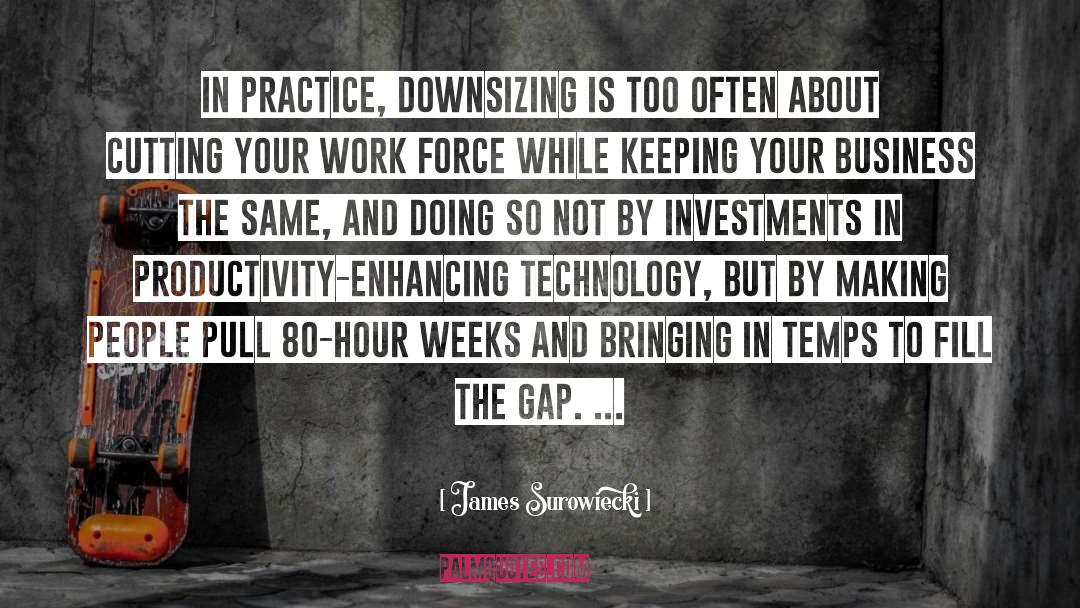 Gap quotes by James Surowiecki