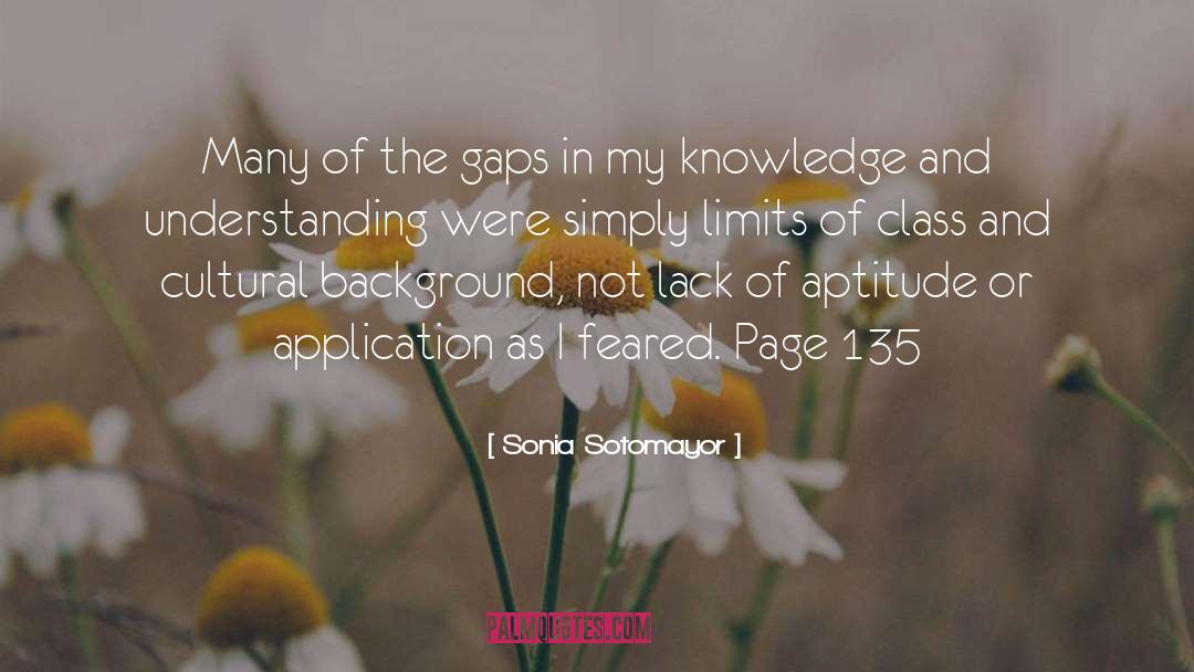 Gaps quotes by Sonia Sotomayor