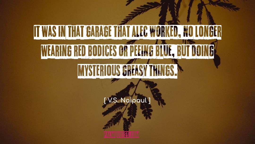 Garage quotes by V.S. Naipaul