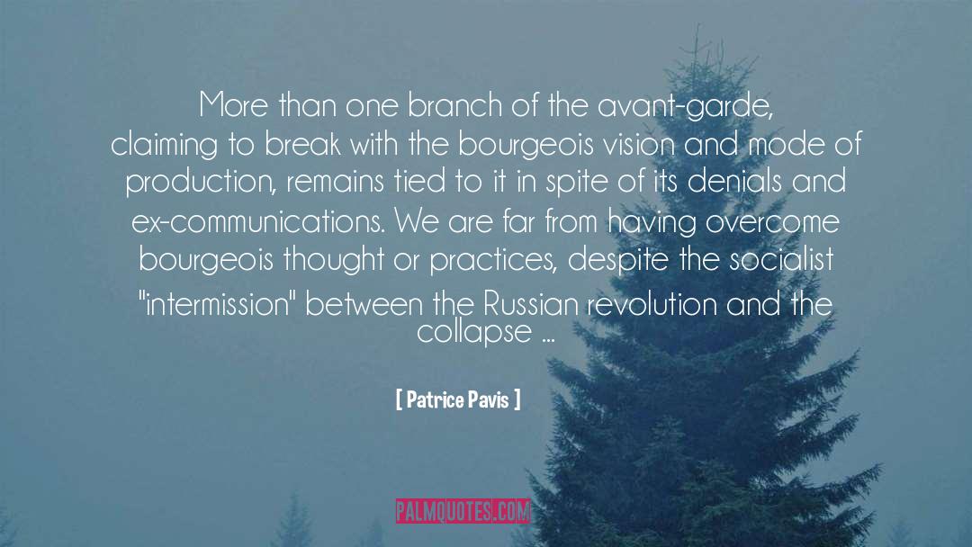 Garde quotes by Patrice Pavis