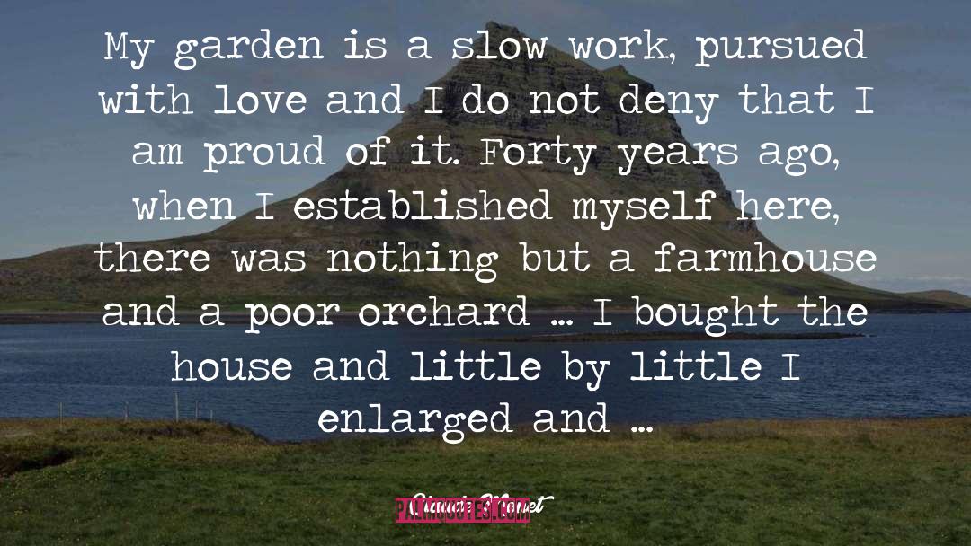 Garden quotes by Claude Monet