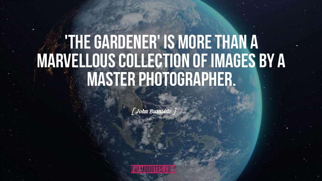 Gardener quotes by John Burnside