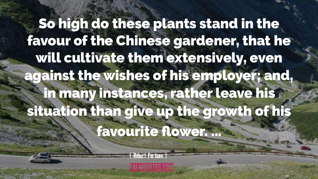 Gardener quotes by Robert Fortune