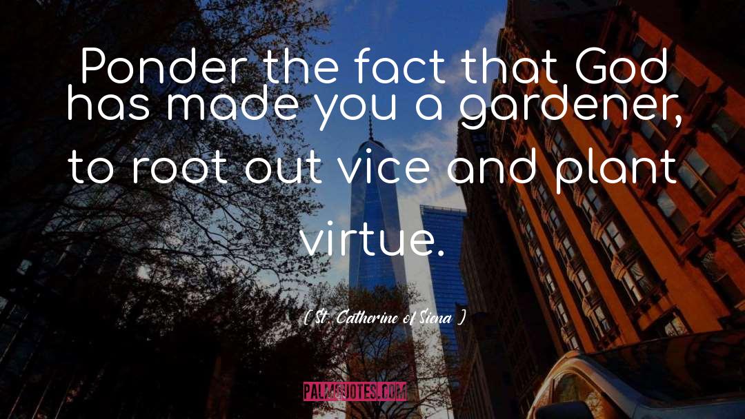 Gardener quotes by St. Catherine Of Siena