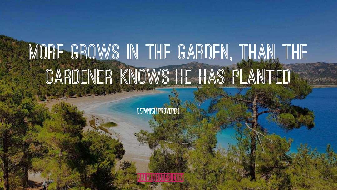 Gardener quotes by Spanish Proverb